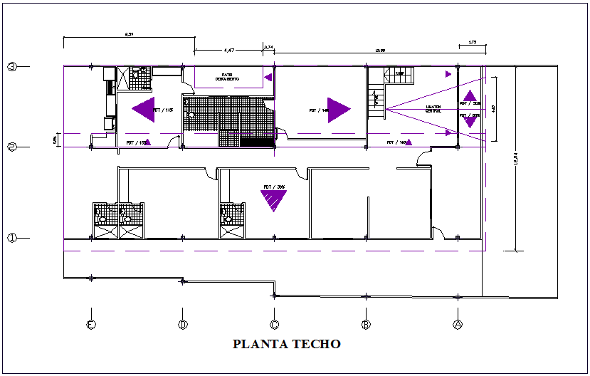 Ceiling plan of housing building dwg file - Cadbull