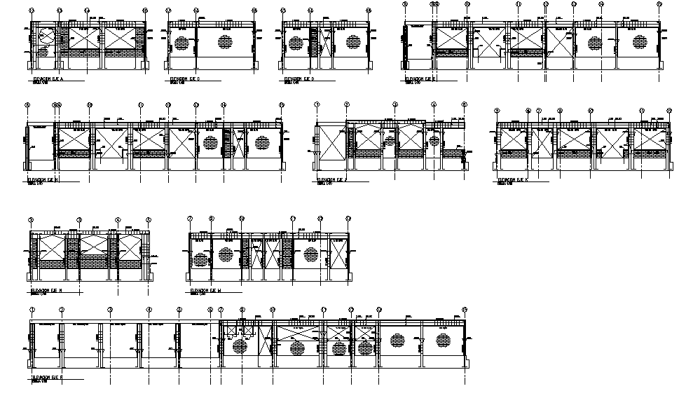 Center line plan detail dwg file - Cadbull
