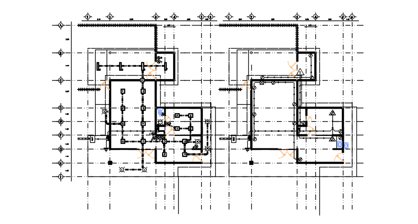 Centre line plan detail dwg file - Cadbull