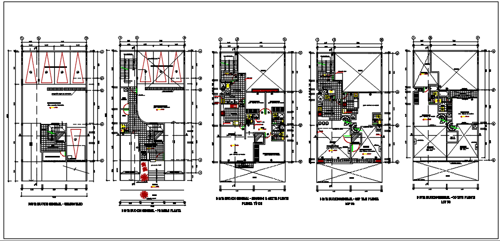 Centre line plan detail dwg file - Cadbull