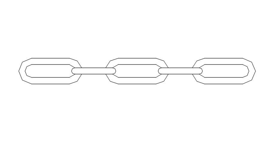 Chain Attached With Rope Design With Detail Autocad Drawing Dwg File ...