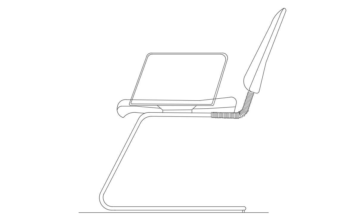 Chair Elevation Cad Block Download Cadbull