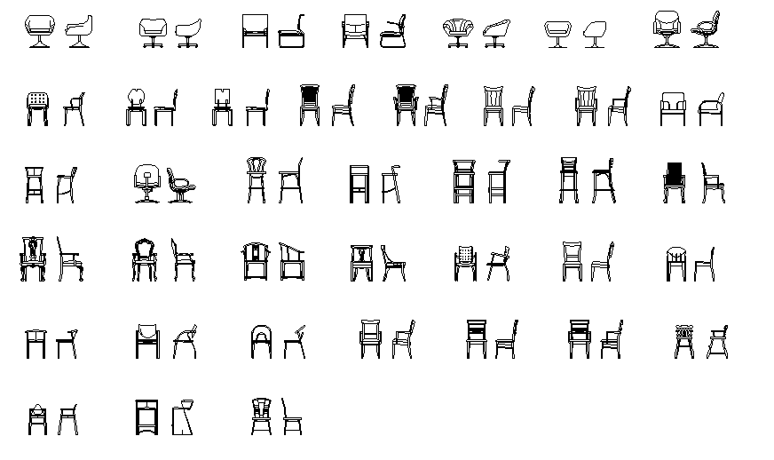 Chair Elevation Dwg File Cadbull