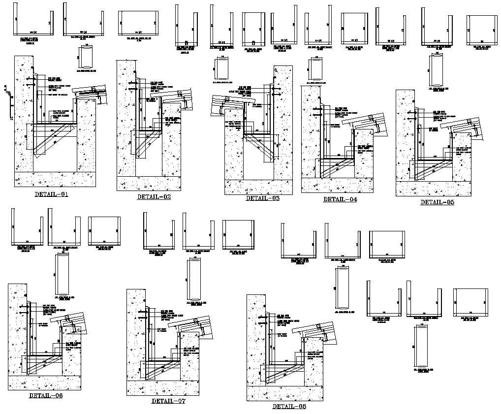 Chamber section detail DWG AutoCAD drawing - Cadbull