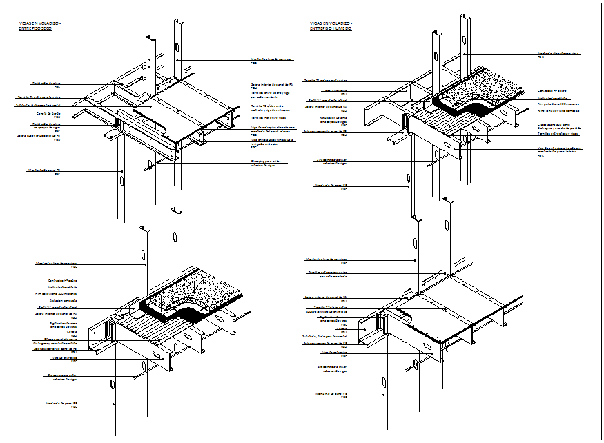 Channel connection bolt connection dwg file - Cadbull