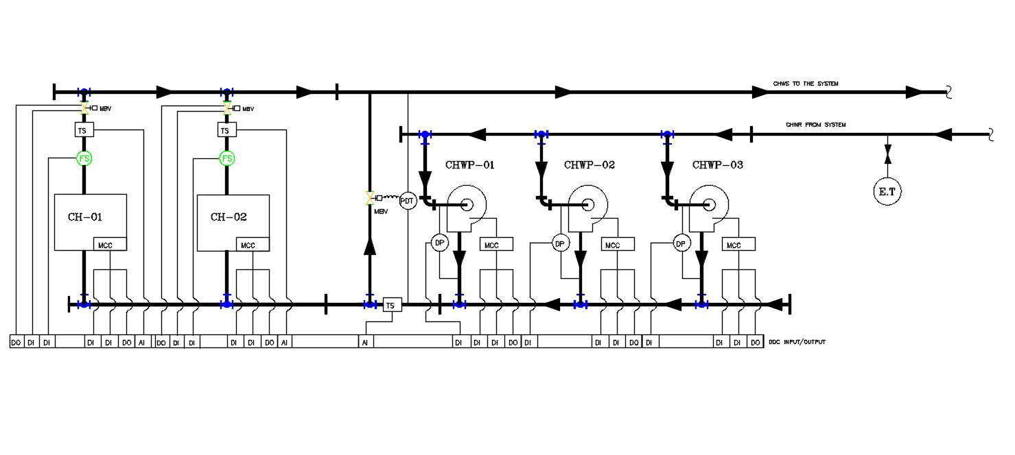 Chilled Water Pump Machine Design Cad Drawing Cadbull 8428