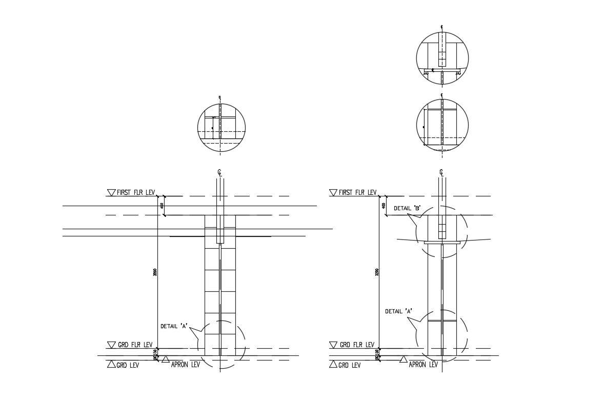 Circular Steel Column Cadbull 