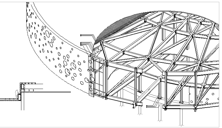 City court architecture project dwg file - Cadbull