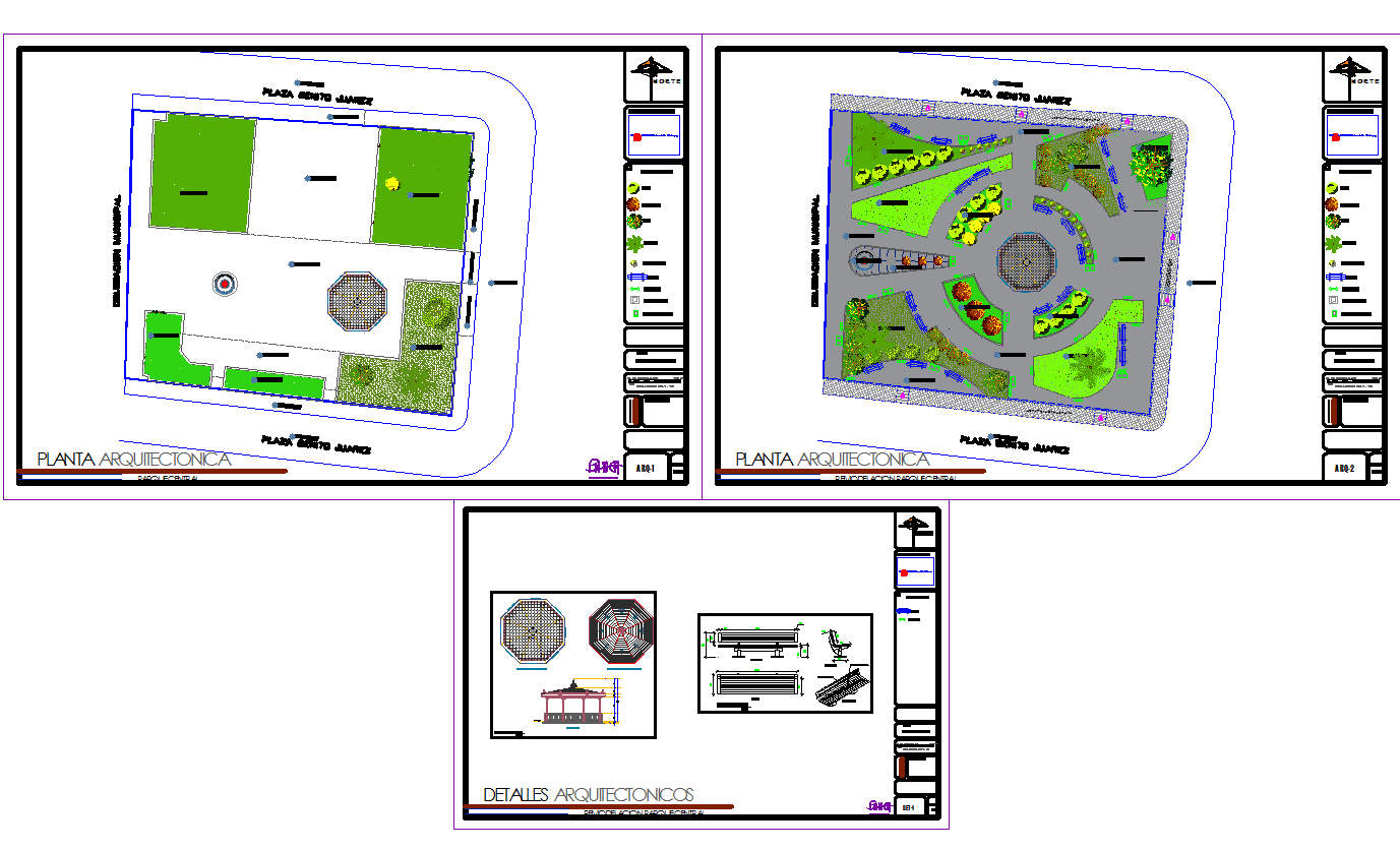 City Park Architecture Design Cad Drawing - Cadbull