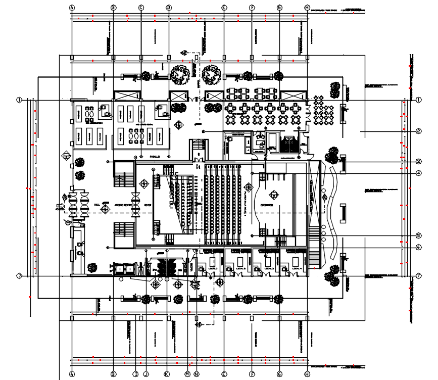 City Central Building Layout Plan AutoCAD Drawing Download DWG File ...