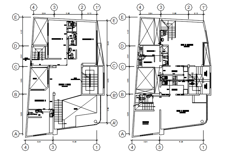 Clinic layout in dwg file - Cadbull