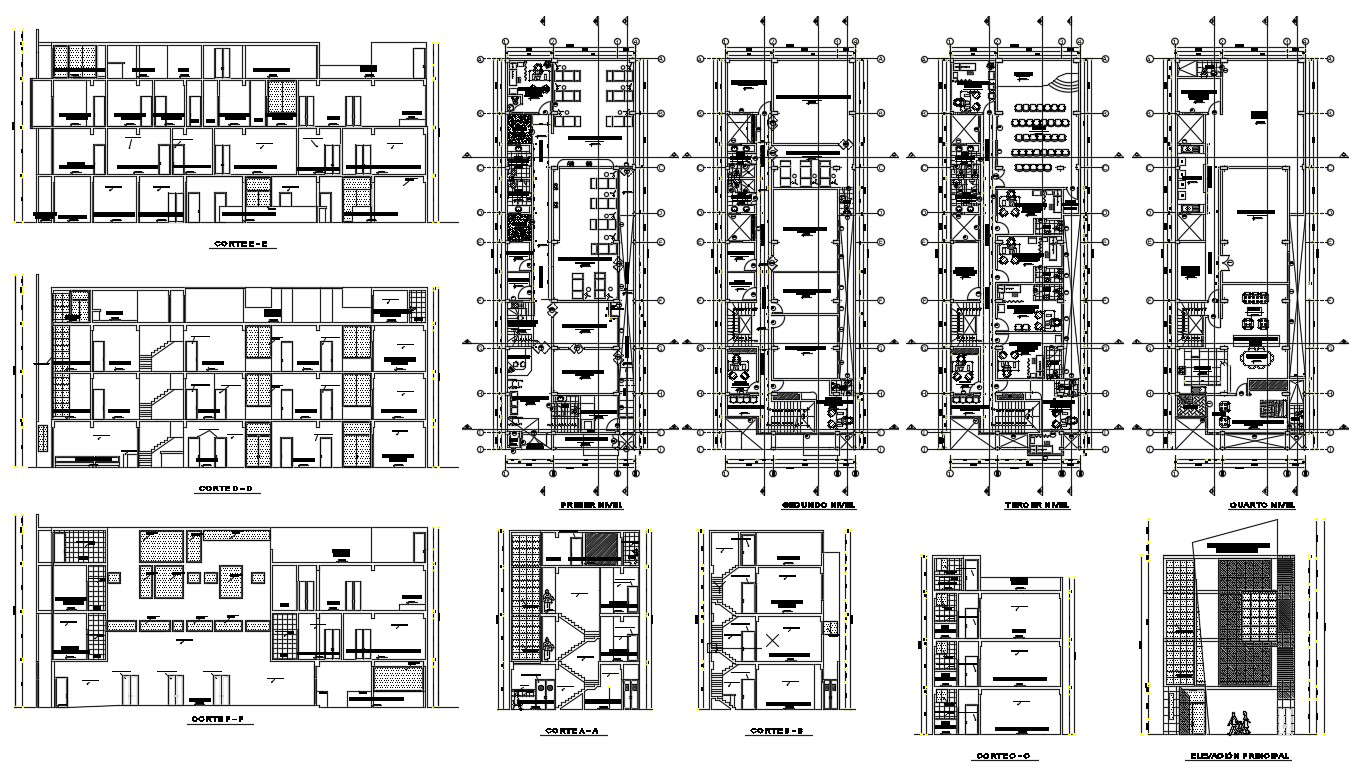 Clinic Plan with Dimensions Details - Cadbull