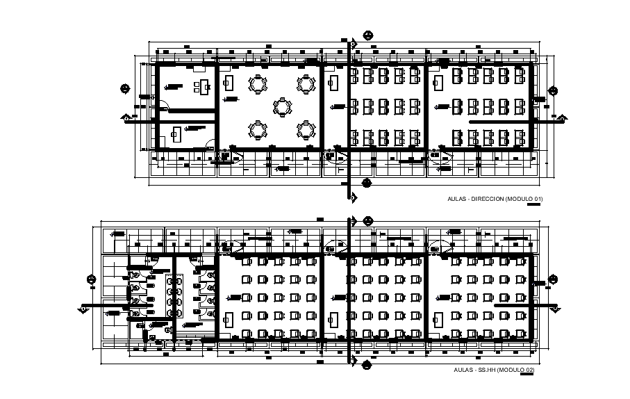 College Class Room Floor Plan CAD Drawing Download DWG FIle - Cadbull