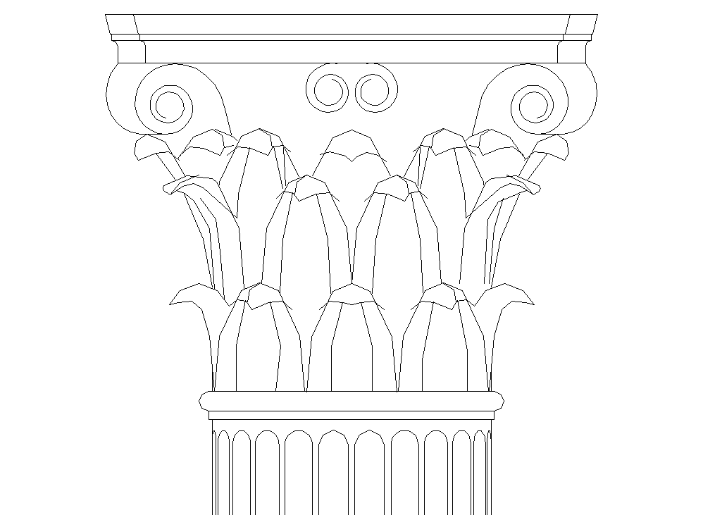 Коринфский ордер чертеж dwg