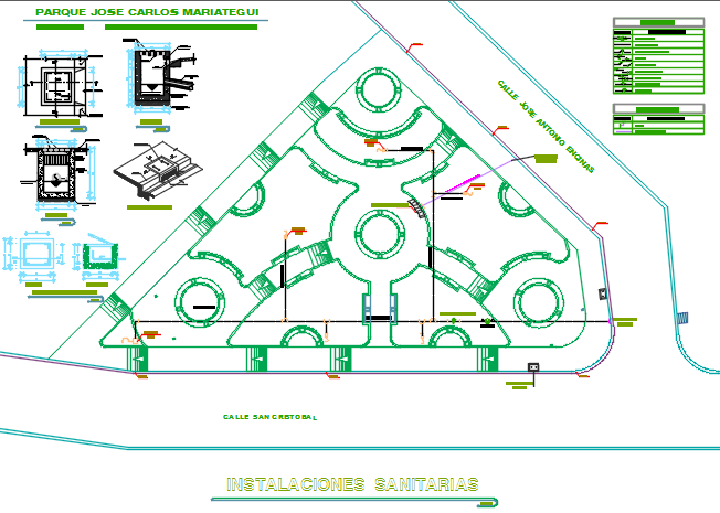 Column section detail and Layout plan detail dwg file - Cadbull