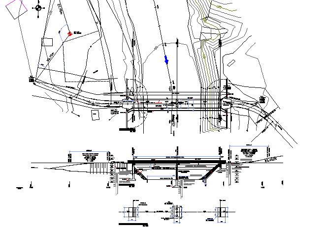 Column section plan detail dwg file - Cadbull