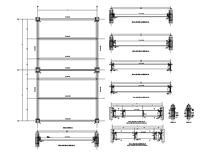 Column And Beam Joint Section CAD Drawing DWG File - Cadbull