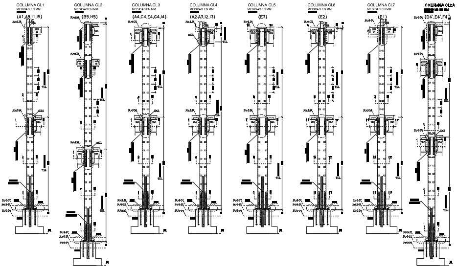 Column Footing Section Drawing Download Free DWG File - Cadbull