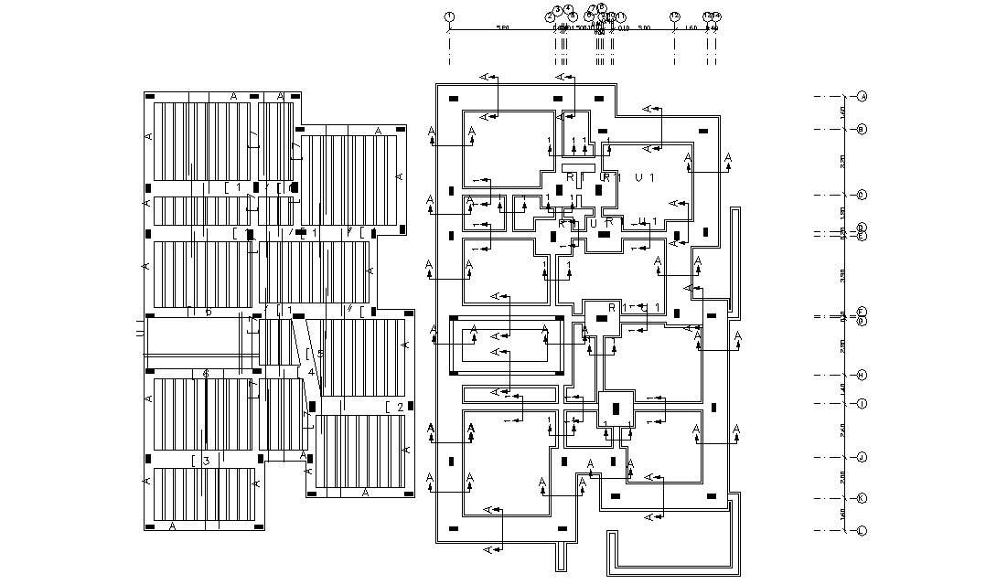 Column Foundation Design With Slab Structural Drawing - Cadbull