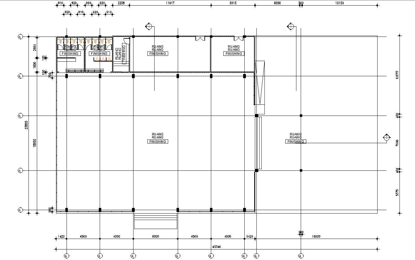 Column Layout Plan for Open Air Venue Design AutoCAD DWG File - Cadbull