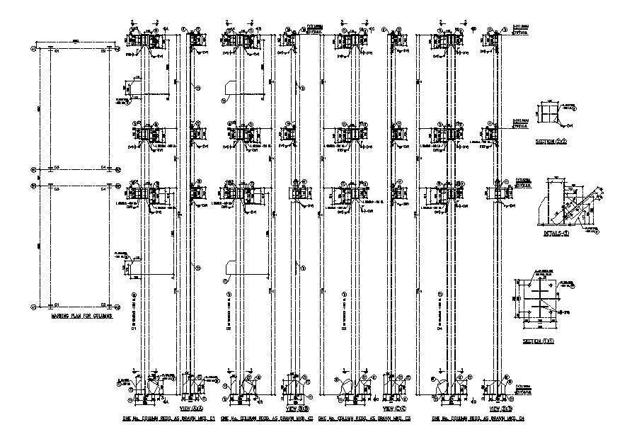 Column Section AutoCAD Drawing DWG File - Cadbull