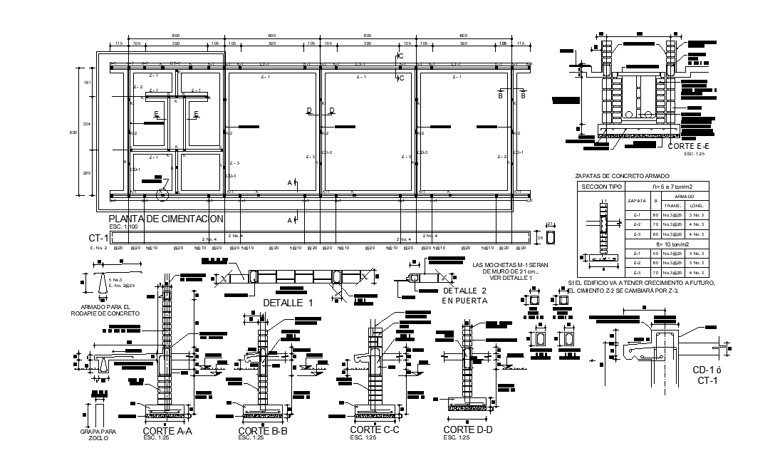 Column and beam section of the laboratory is given in this 2D Autocad ...