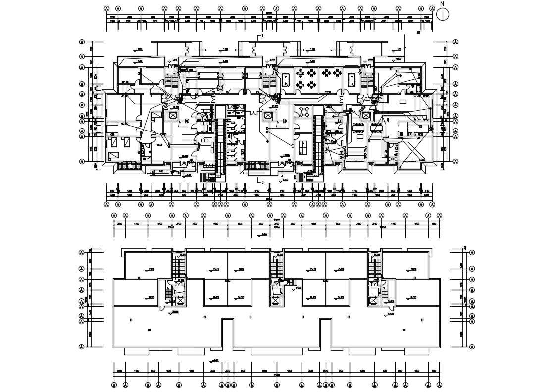 Commerce Building Hub AutoCAD Drawing plan - Cadbull