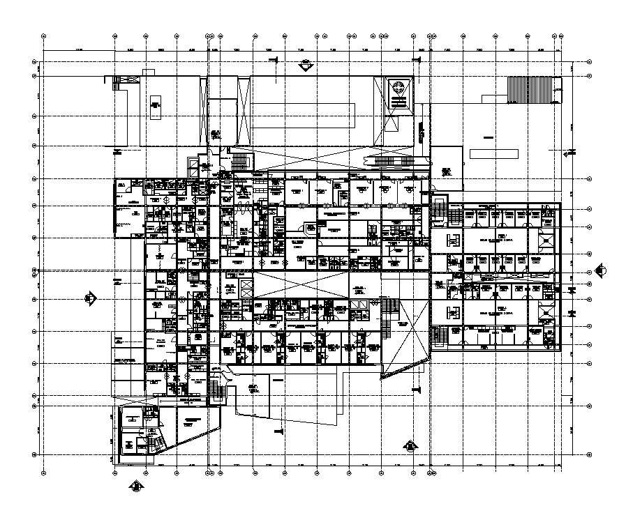 Commerce building structure detail 2d view CAD structure layout plan in ...