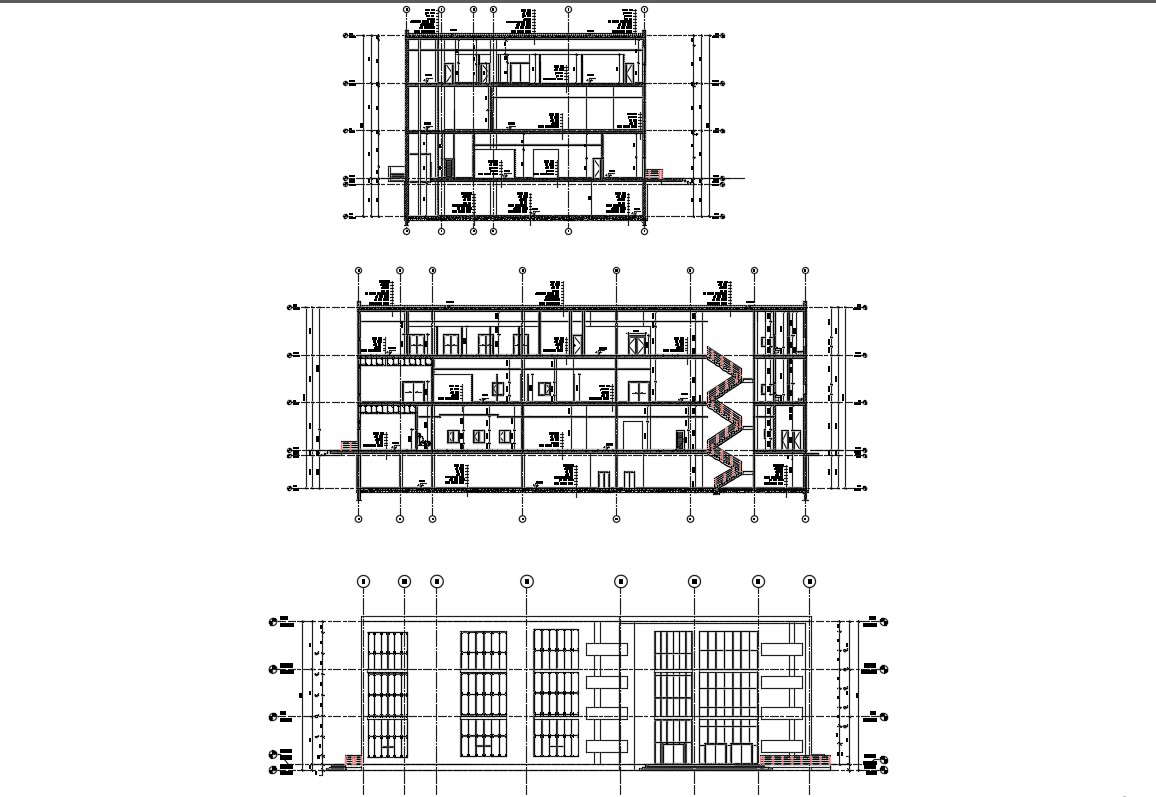 Commercial Building Design CAD File Free Download - Cadbull