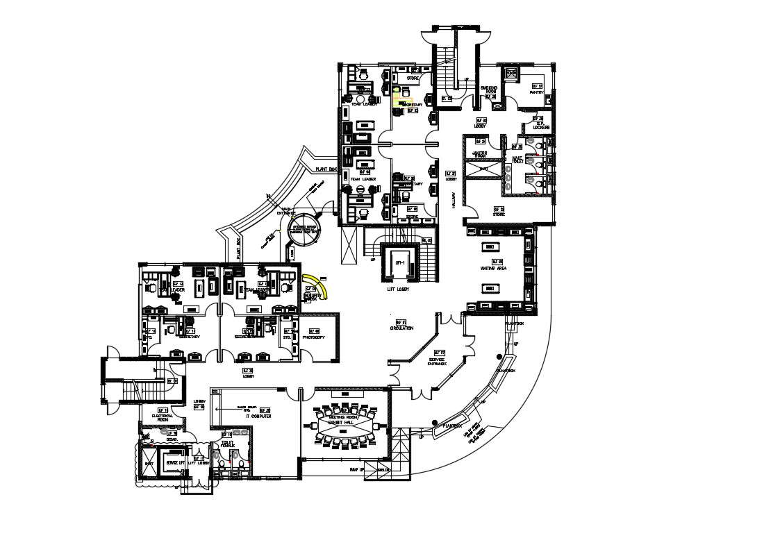 Commercial Building Design Plans DWG File Free Download - Cadbull