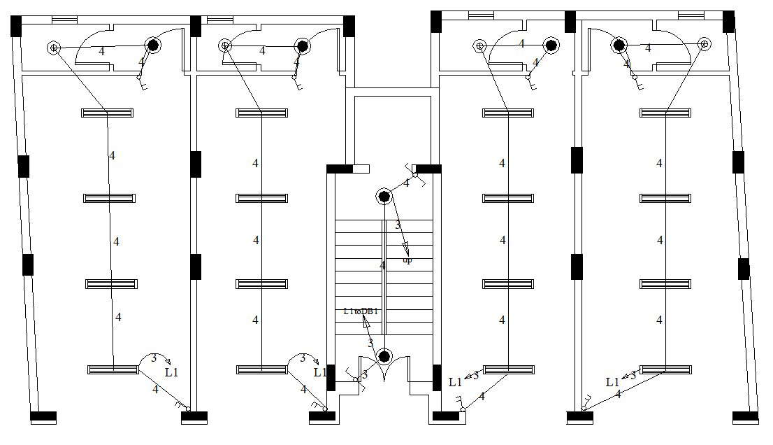 Commercial Building Electrical Plan Drawing CAD File - Cadbull