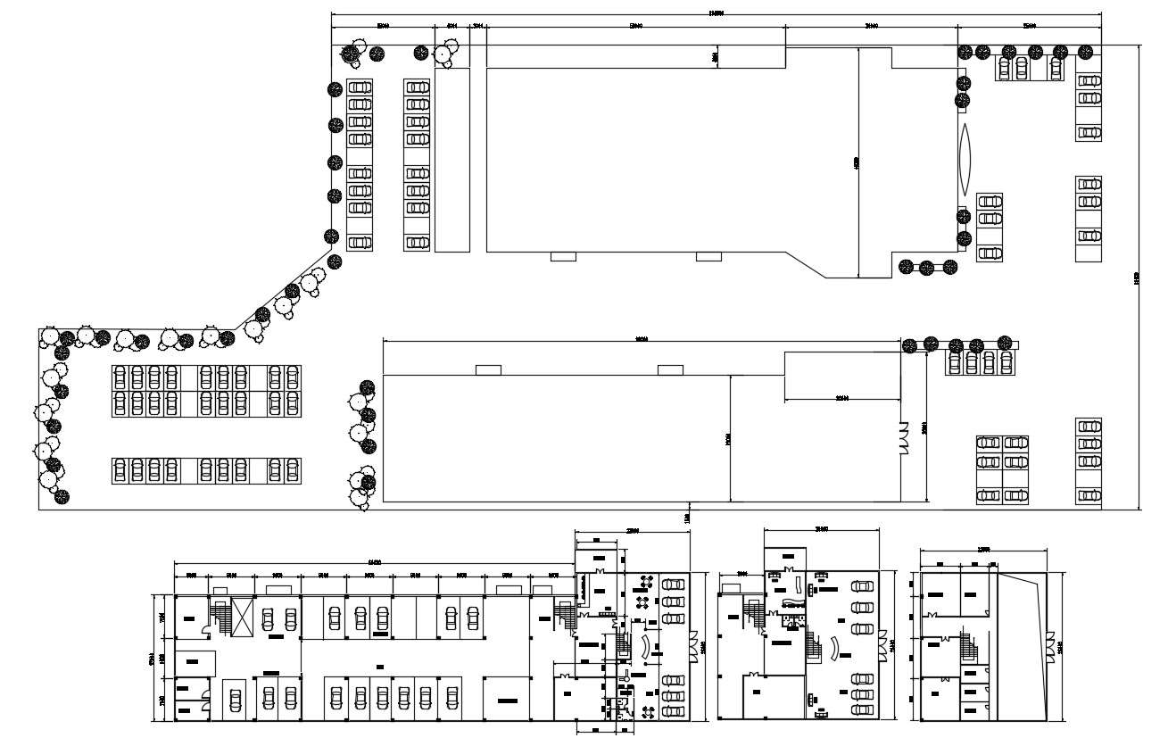 Commercial Building Floor Plan AutoCAD File - Cadbull