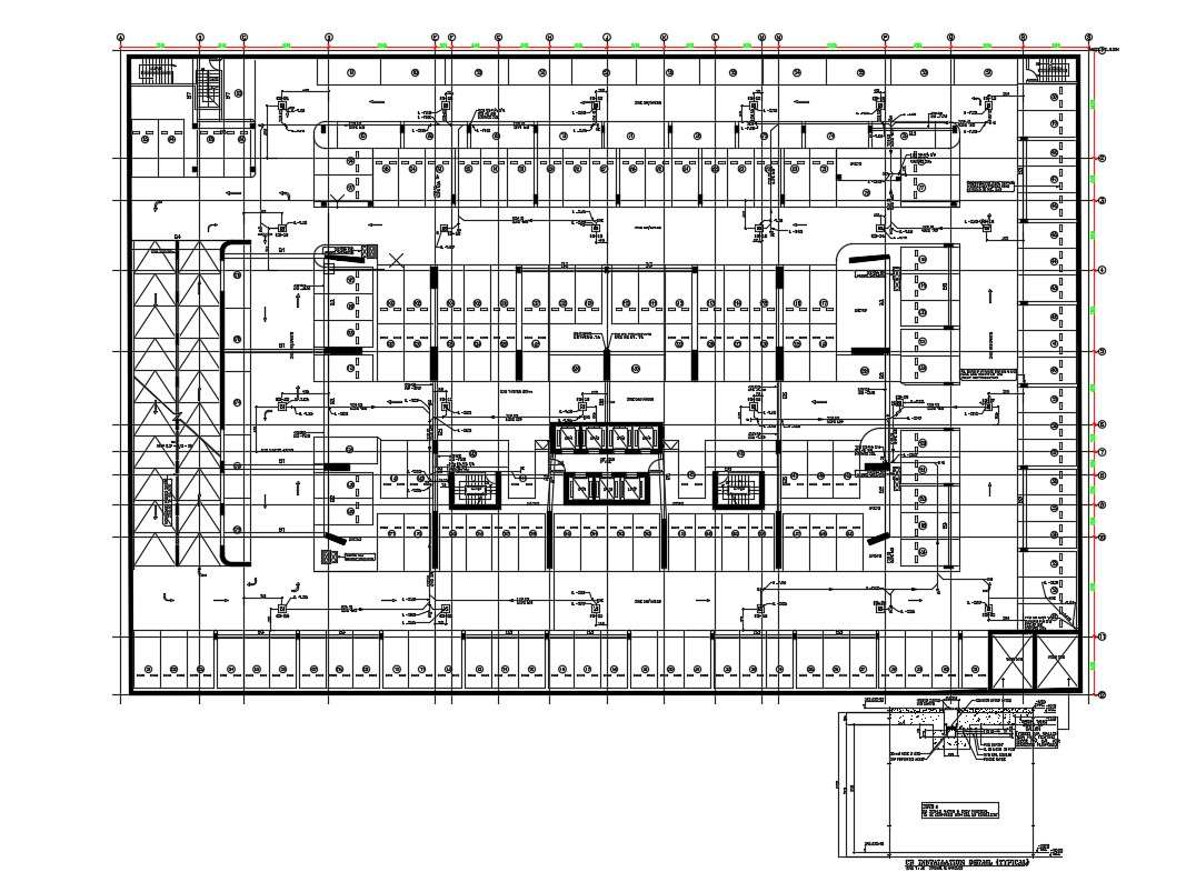 Commercial Building Floor Plan Free CAD File Download