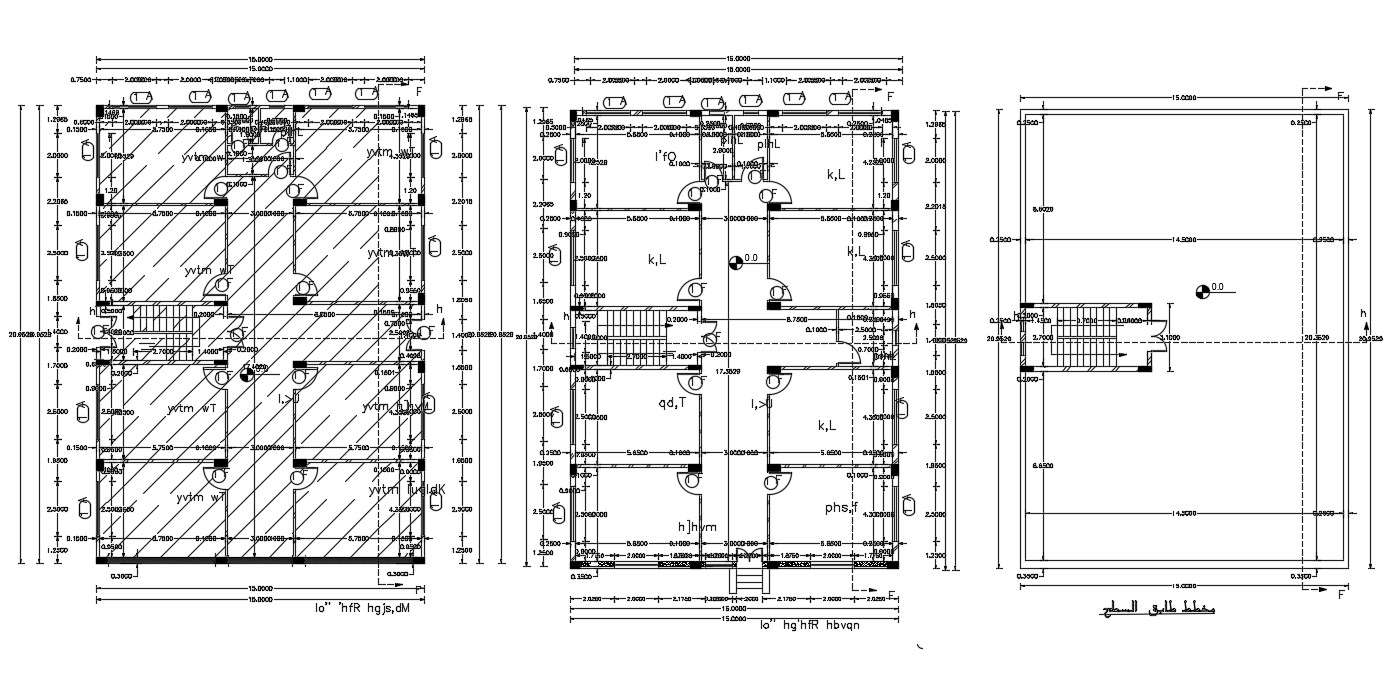 Commercial Building Floor Plan With Dimension DWG File - Cadbull