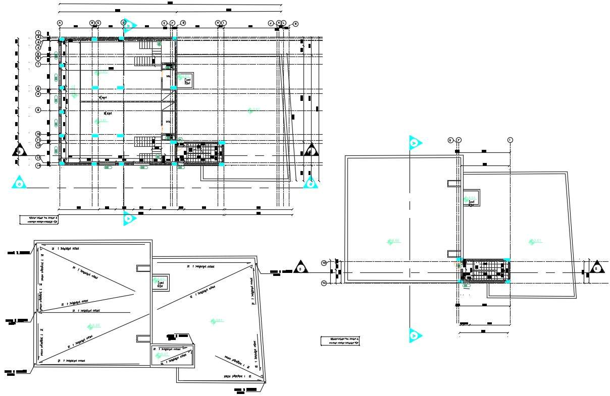 Commercial Building Typical Floor Plan Drawing DWG File