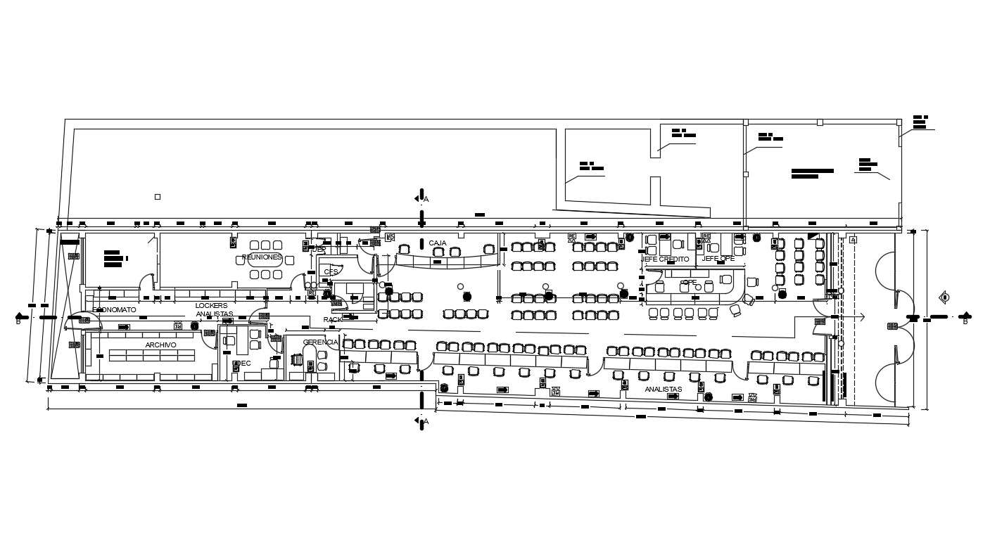 Commercial Complex Design Plan - Cadbull