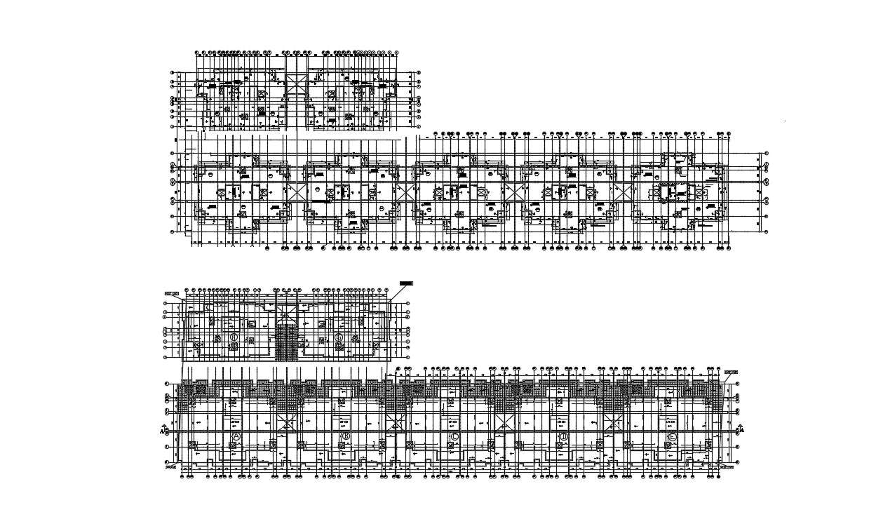 Commercial Complex Plans Architecture Drawing - Cadbull