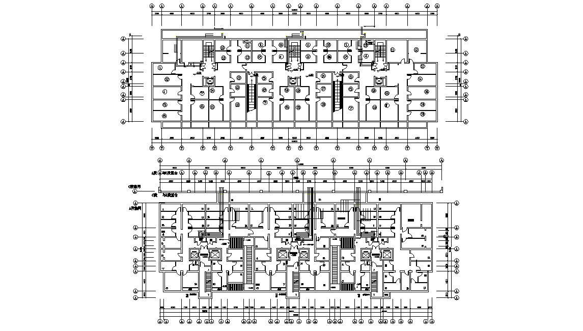 Commercial Floor Plan With Working Drawing 2D CAD File - Cadbull