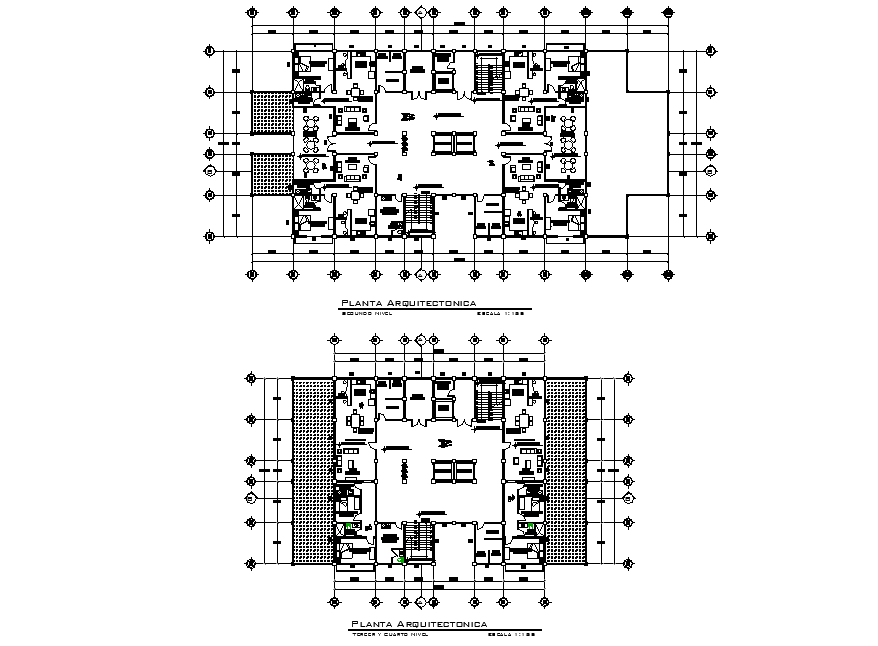 Commercial building layout file - Cadbull