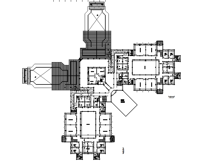 Commercial building plan detail dwg file - Cadbull