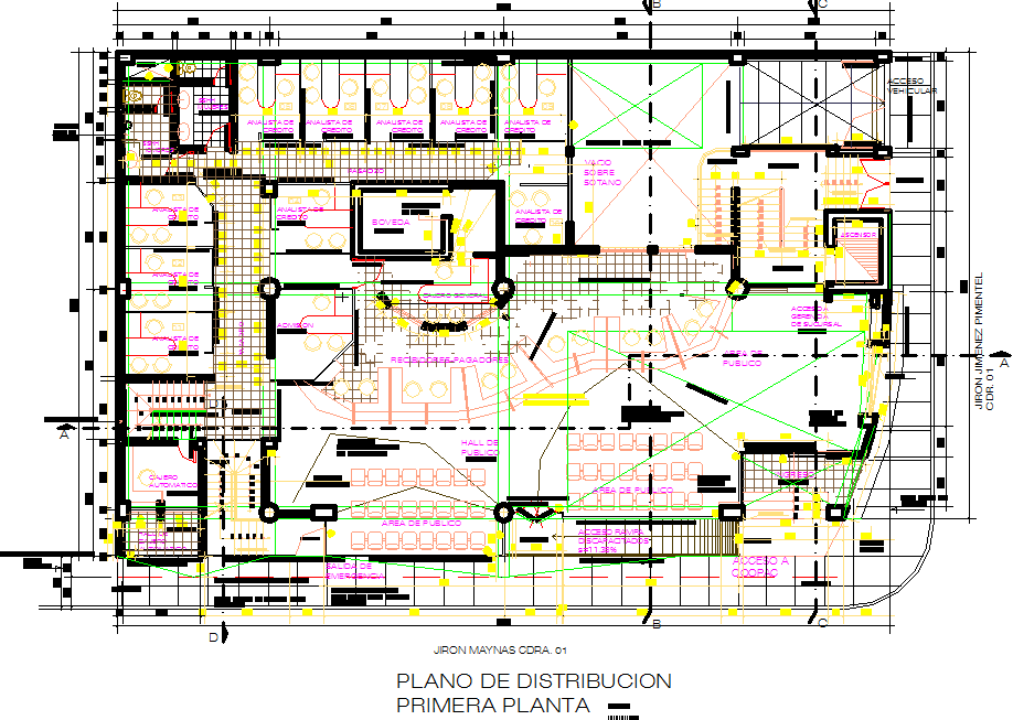 Commercial Plan And Elevation Layout Detail Dwg File - Cadbull