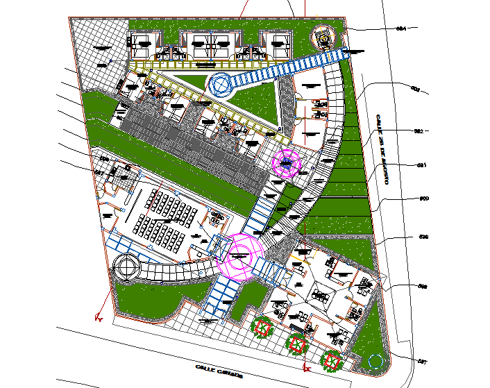 Commercial plan detail dwg file - Cadbull