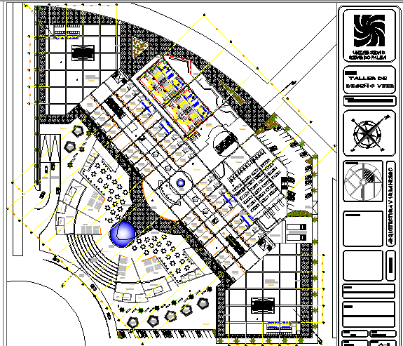 Commercial shopping center architecture layout plan details dwg file ...