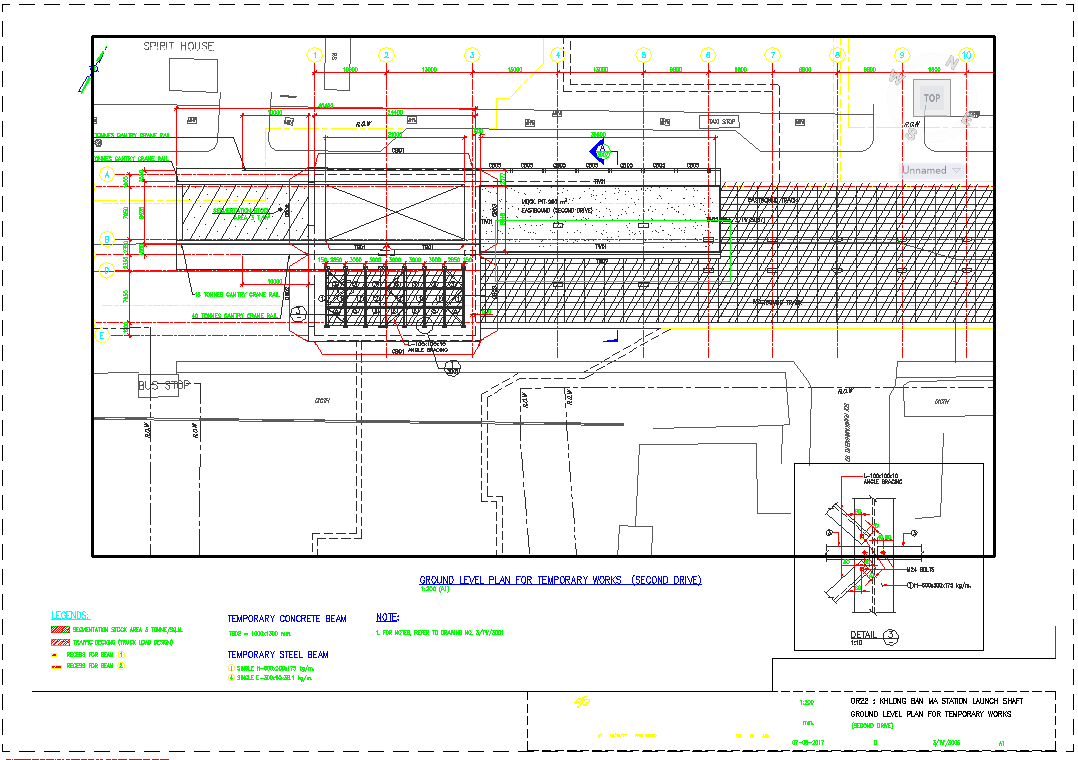 Commercial structure detail view dwg file - Cadbull