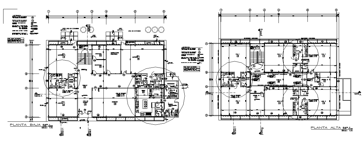 Commercial working plan detail dwg file - Cadbull