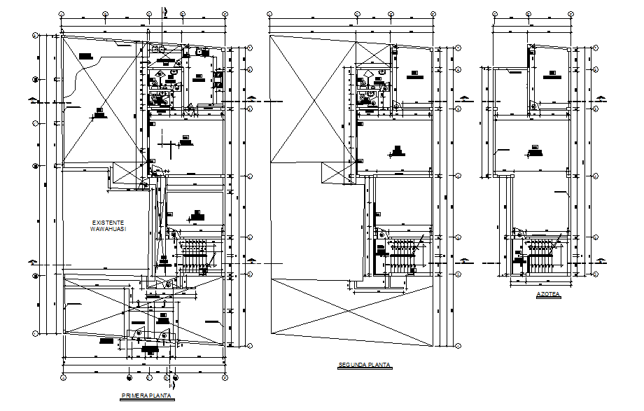 Commercial working plan detail dwg file - Cadbull