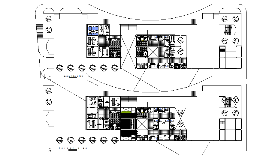 Commercial working plan detail dwg file - Cadbull