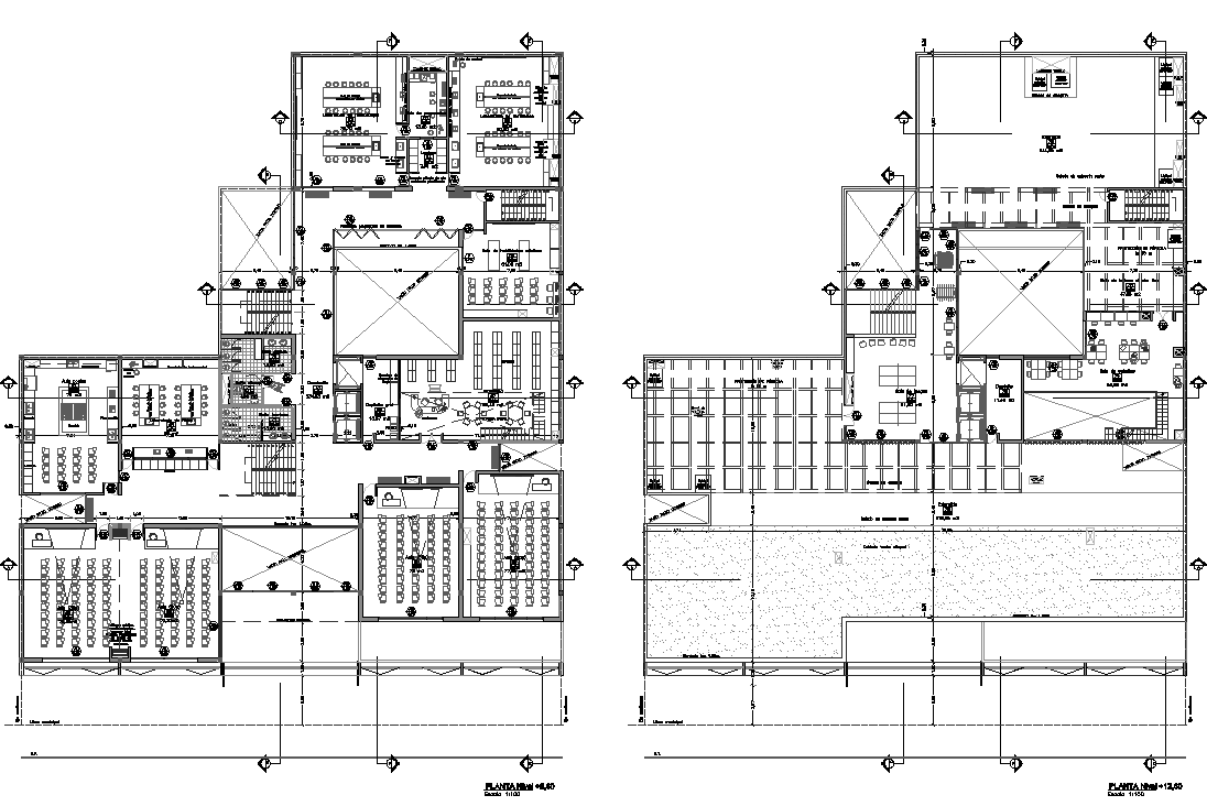 Commercial working plan detail dwg file - Cadbull