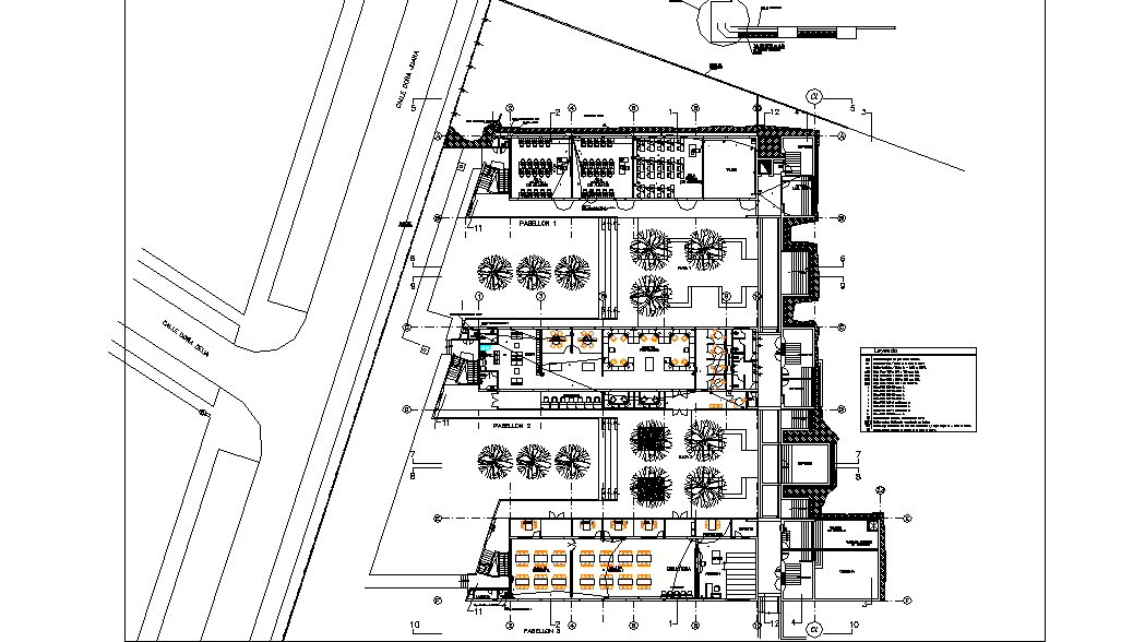 Commercial working plan detail dwg file - Cadbull