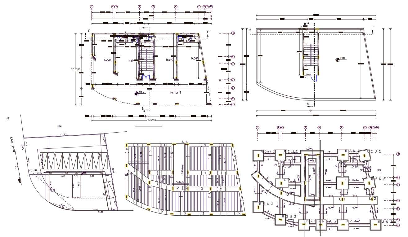 Commercial Building Floor Plan Design AutoCAD File - Cadbull